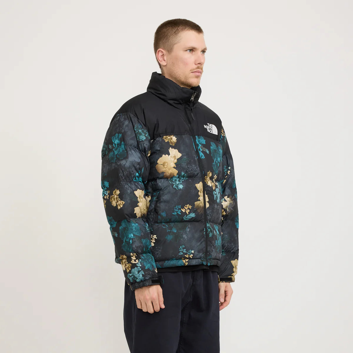 NFA-B7 (The north face 96 retro nuptse jacket duck green flowers) 525926087
