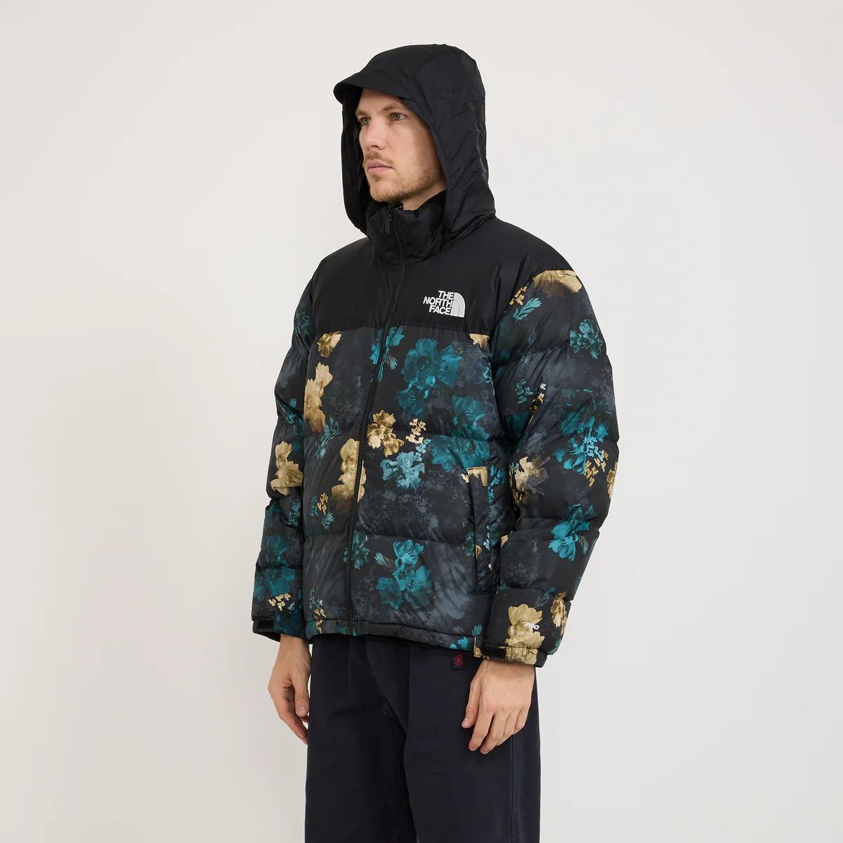 NFA-B7 (The north face 96 retro nuptse jacket duck green flowers) 525926087