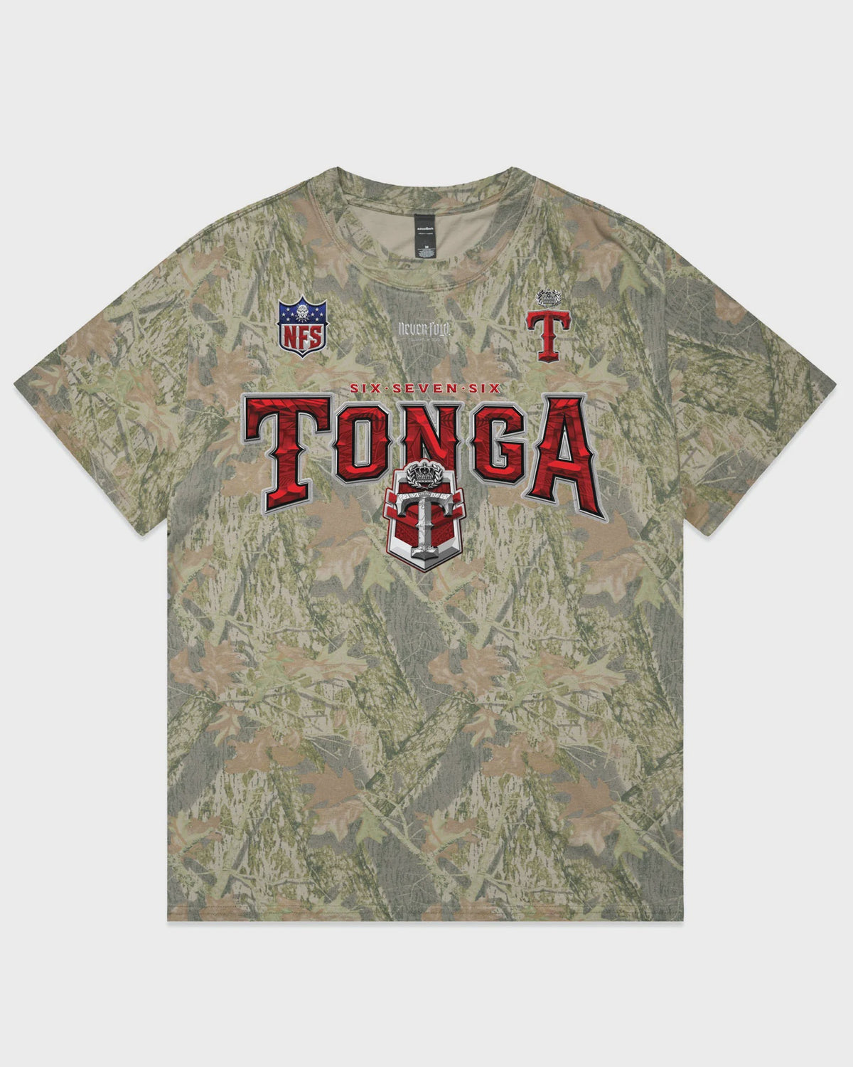 CTZ-N1 (Neverfold tonga team arch heavy faded tree camo tee)