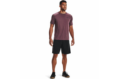 UAA-S4 (Mens tech short sleeve tee 2.0 ash plum/black) 122192087