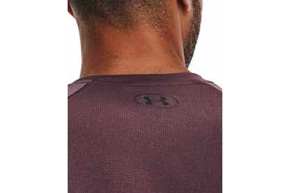 UAA-S4 (Mens tech short sleeve tee 2.0 ash plum/black) 122192087