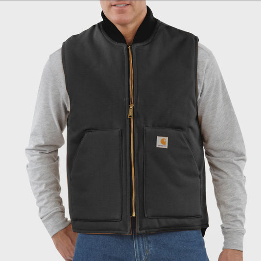 CHA-E8 (Carhartt iconic duck arctic vest black) 925910340