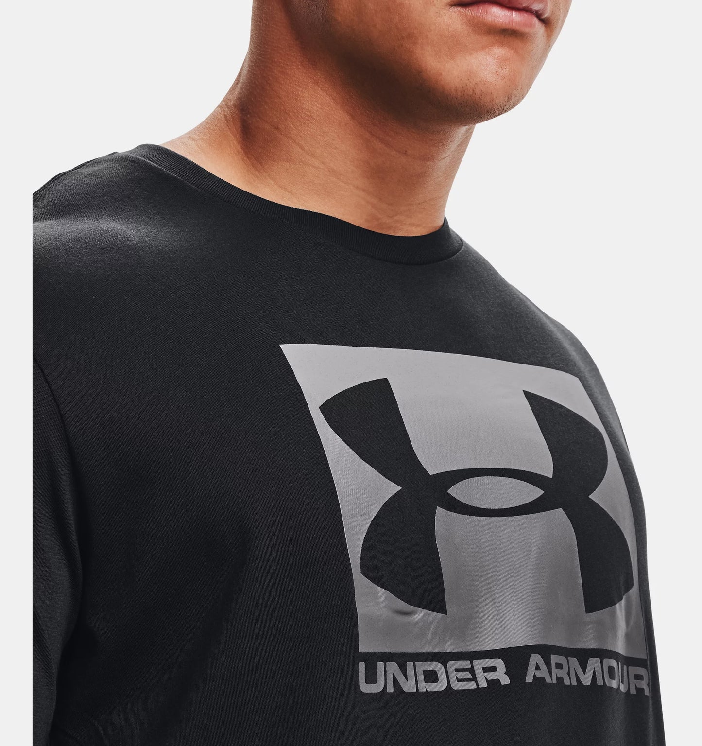 UAA-S11 (Under armour mens boxed sportstyle short sleeve tee black/graphite) 22492174