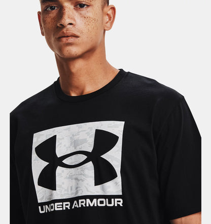 UAA-C12 (Under armour mens ABC camo boxed logo short sleeve tee black) 22492173