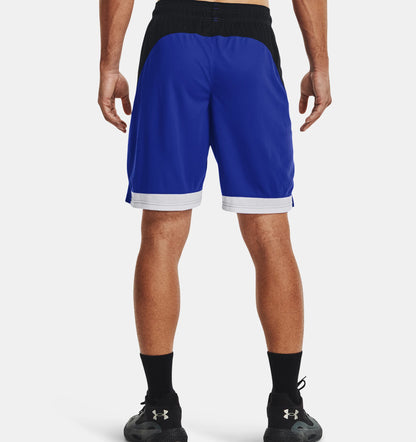 UAA-D11 (Under armour mens baseline 10 inch shorts royal/white) 112393043