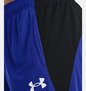 UAA D11 Under armour mens baseline 10 inch shorts royal white