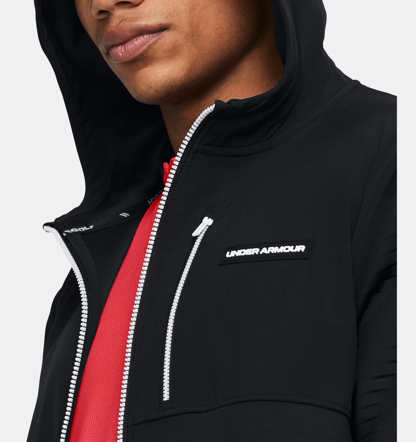 UAA-N12 (Under armour mens storm daytona full-zip jacket black/white) 62498695