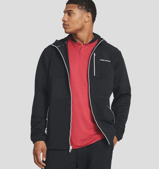 UAA-N12 (Under armour mens storm daytona full-zip jacket black/white) 62498695