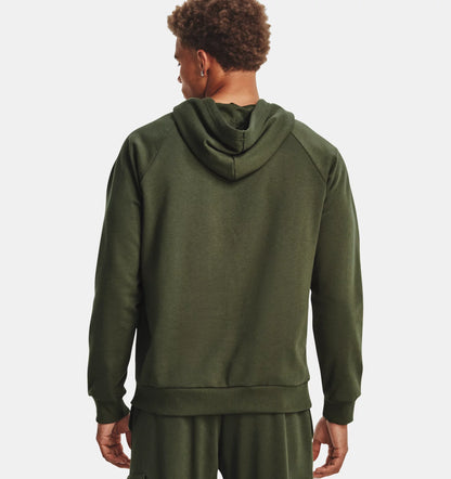 UAA-Z12 (Under armour mens rival fleece hoodie marine od green/white) 72494247