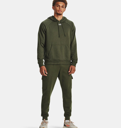 UAA-Z12 (Under armour mens rival fleece hoodie marine od green/white) 72494247