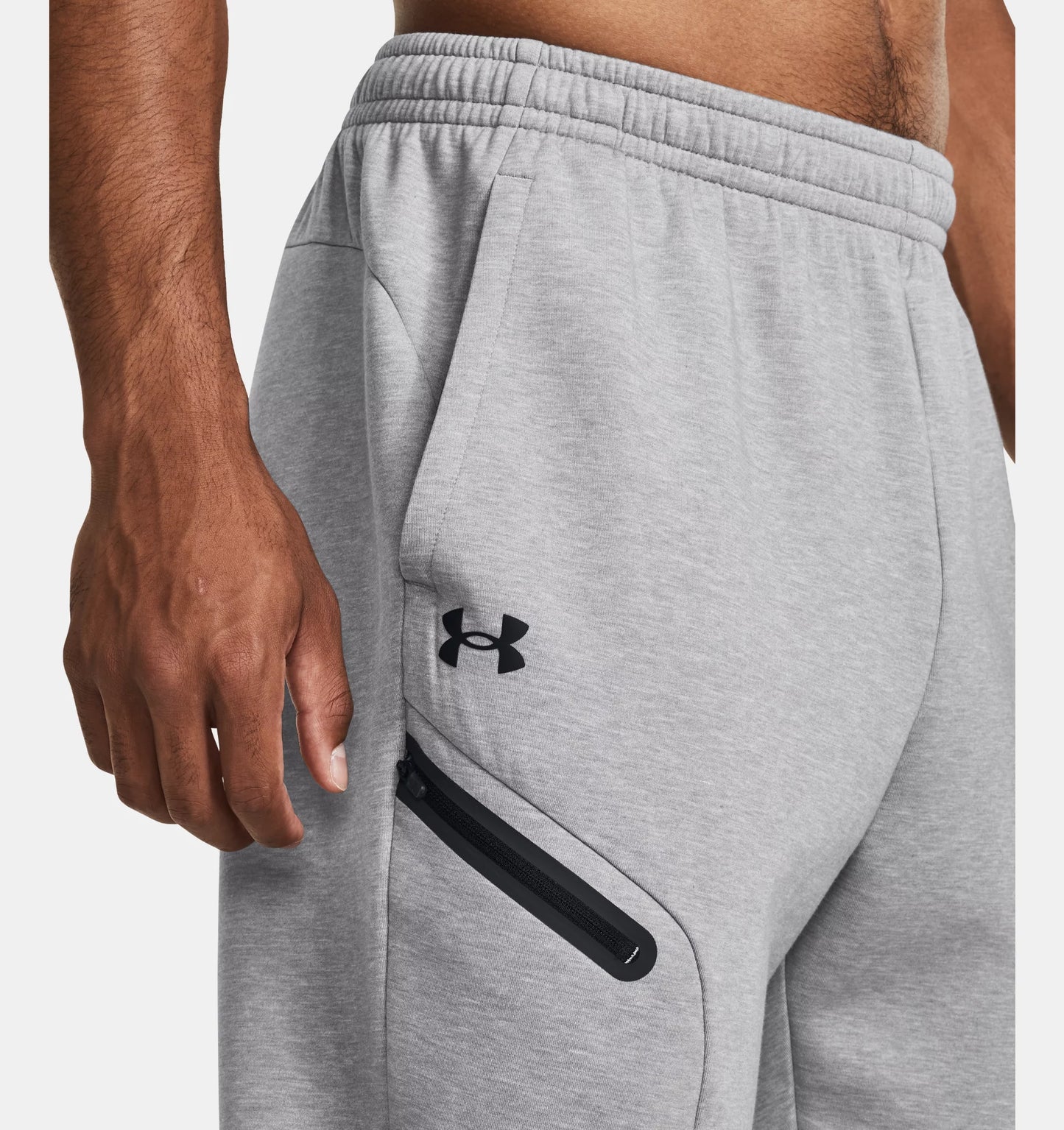 UAA-K12 (Under armour mens unstoppable fleece joggers mod gray/black) 52496087