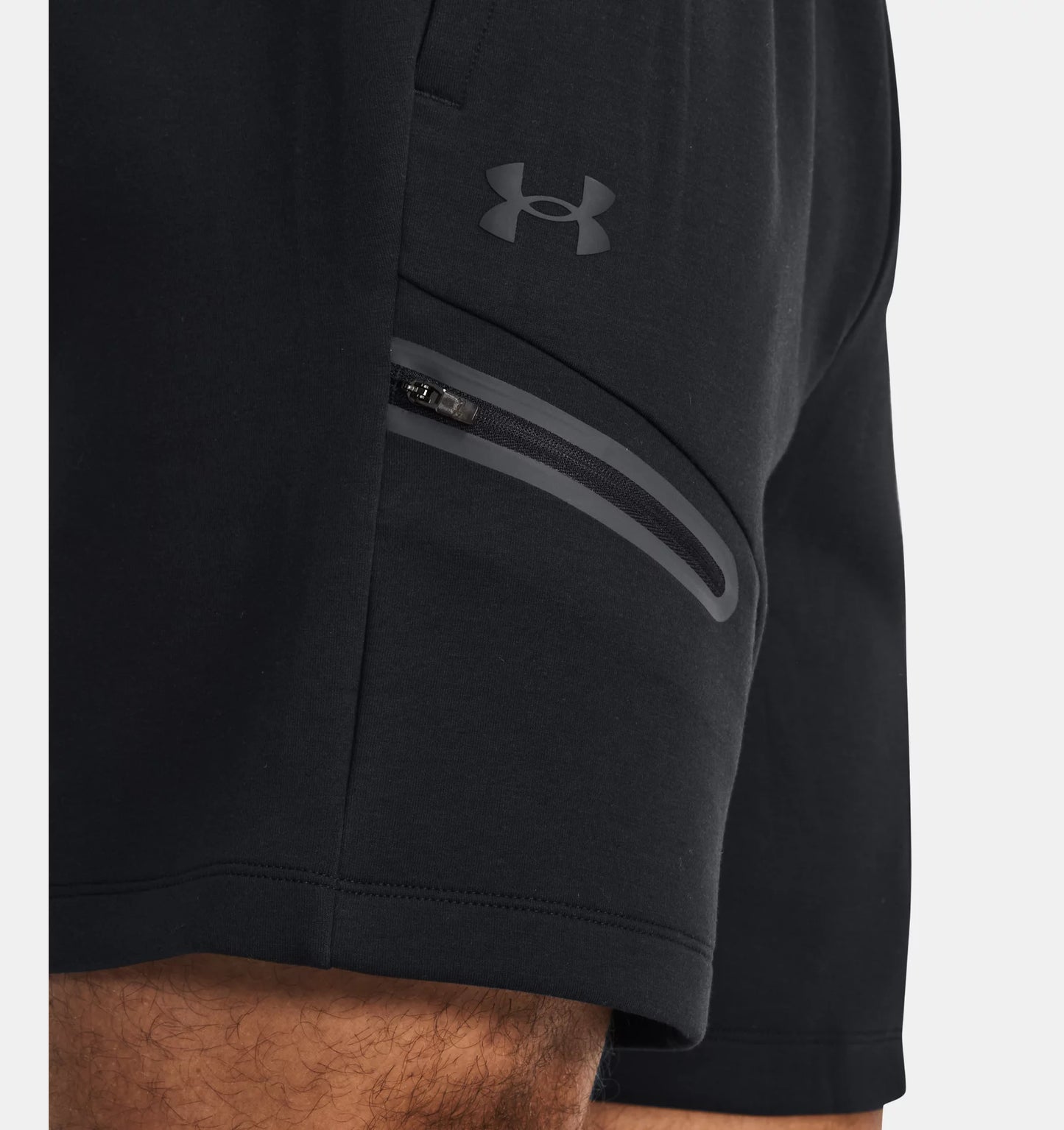 UAA-B13 (Under armour mens unstoppable fleece shorts black/black) 72494782