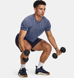 UAA-O10 (Under armour mens project rock terry gym top hushed blue) 82393913
