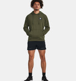 UAA-Q10 (Under armour mens project rock heavy weight terry hoodie marine/green/white) 82395652