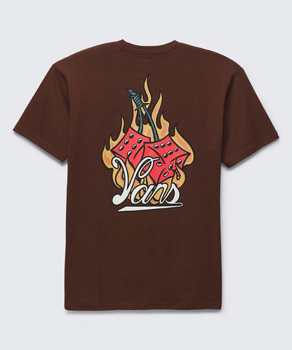 VA-P (Vans hot box cars short sleeve tee bitter chocolate) 12493043