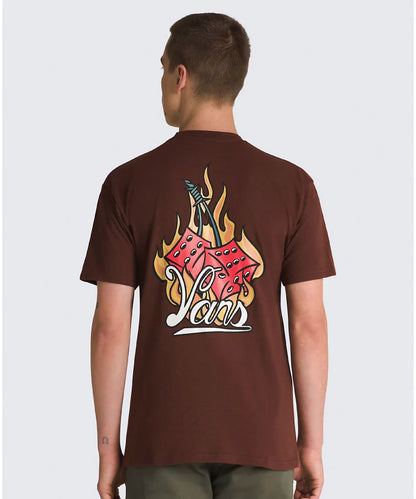 VA-P (Vans hot box cars short sleeve tee bitter chocolate) 12493043