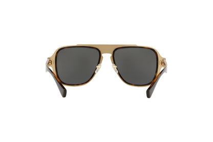 VS-C (Versace sunglasses VE2199 havana frame/dark grey mirror gold polarised lenses) 1225919311