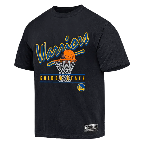 NBAA-F4 (Nba essentials hamilton short sleeve vintage tee warriors black) 112392826