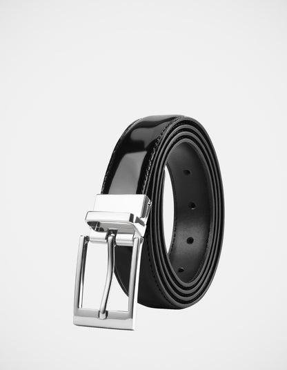 JMA-B (Julius marlow dress belt 2 reversible black patent/black) 32693478