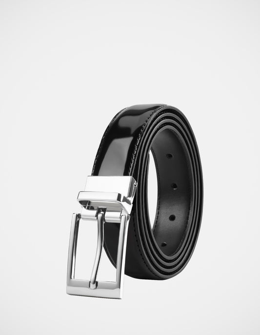 JMA-B (Julius marlow dress belt 2 reversible black patent/black) 32693478