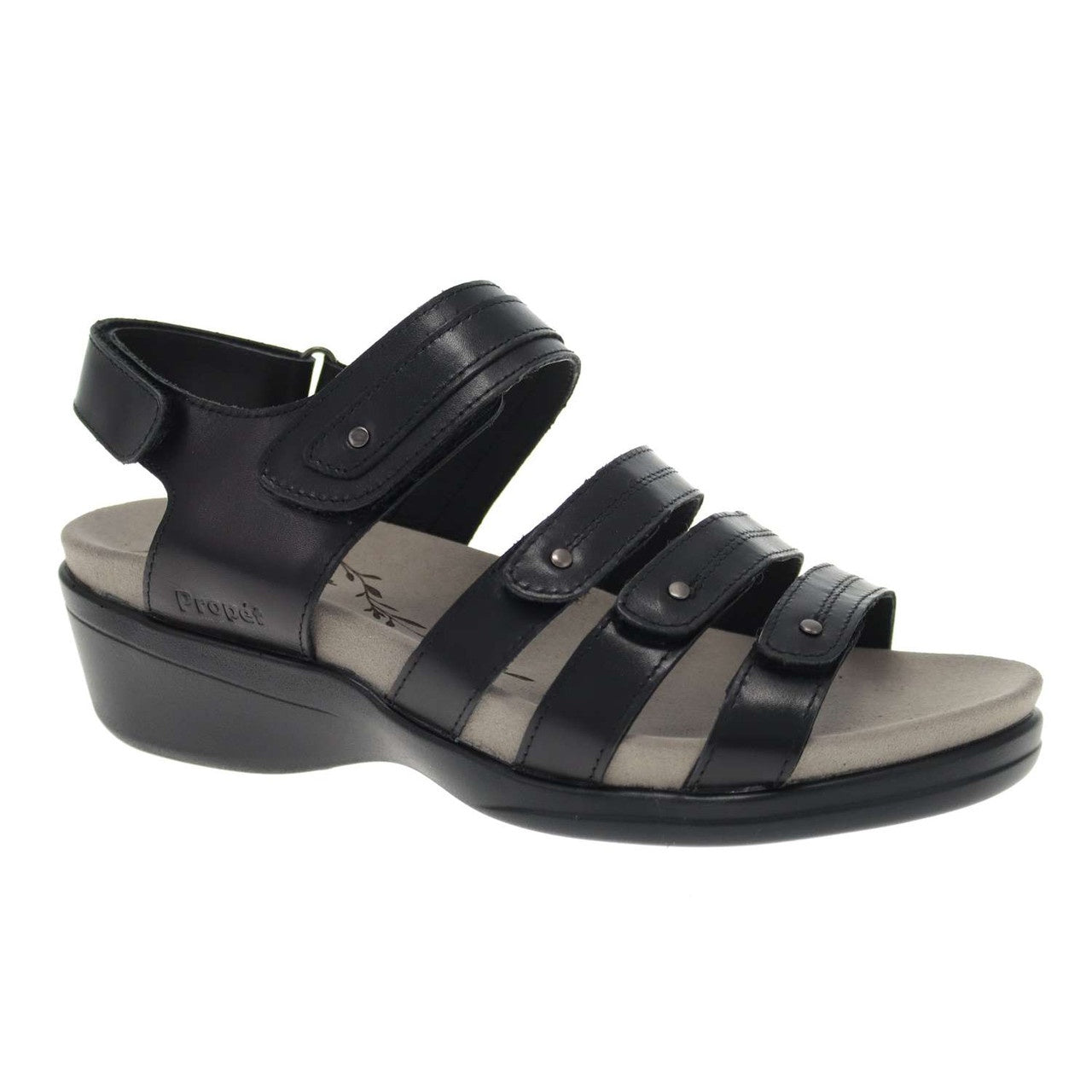 PR-K1 (Propet women's ainsley 2E width sandals black) 82697900