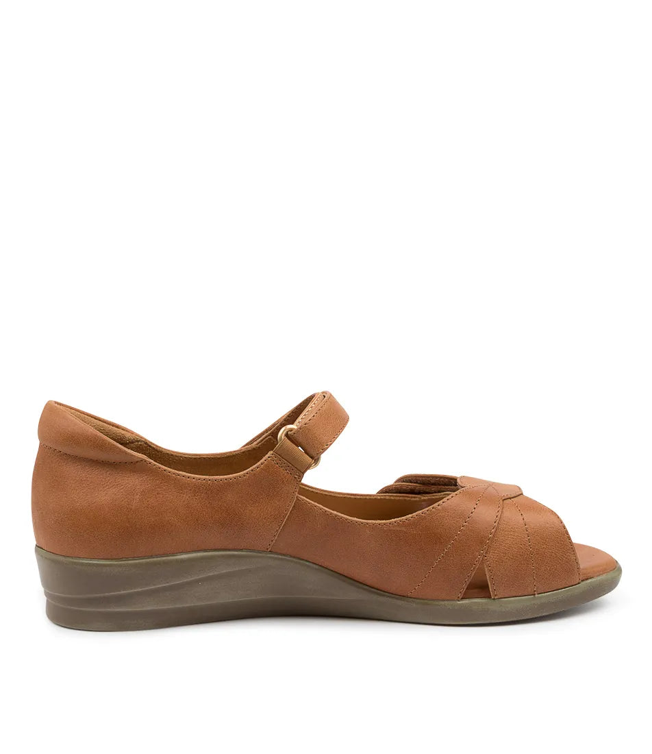 Z-A (Ziera disco wide leather dress shoes tan) 426910980