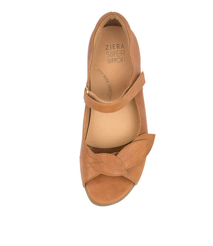 Z-A (Ziera disco wide leather dress shoes tan) 426910980