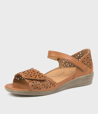 Z-B (Ziera dusty wide leather dress sandals tan) 426910980