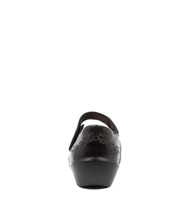 Z-E (Ziera gummibear extra wide fit leather shoes  black) 926910980