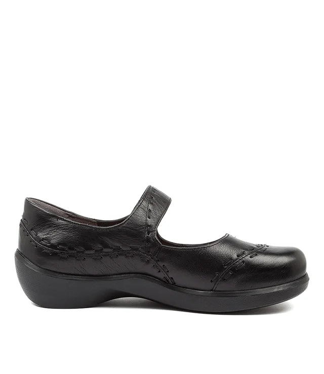 Z-E (Ziera gummibear extra wide fit leather shoes  black) 926910980