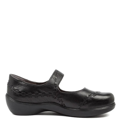 Z-E (Ziera gummibear extra wide fit leather shoes  black) 926910980