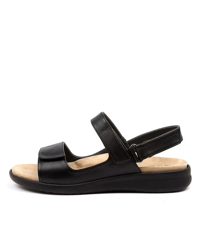 Z-G (Ziera benji extra wide fit leather sandals black) 926910600