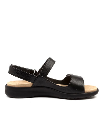 Z-G (Ziera benji extra wide fit leather sandals black) 926910600