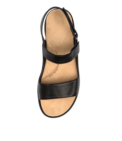 Z-G (Ziera benji extra wide fit leather sandals black) 926910600