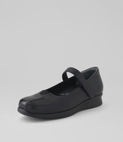 Z-H (Ziera rhapsody wide fit flat leather shoes black) 926910980
