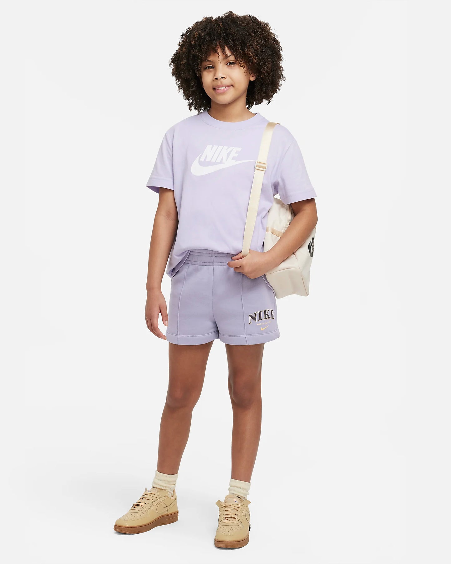 NA-A43 (Nike sportswear futura tee short sleeve oxygen purple/white) 82392046 NIKE