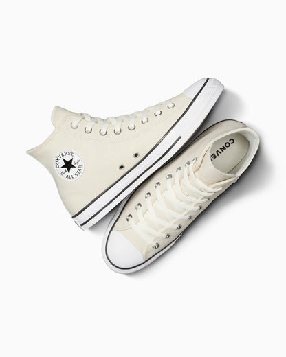 CT-I38 (Converse unisex chuck taylor all star leather high top egret/vintage white) 22496900