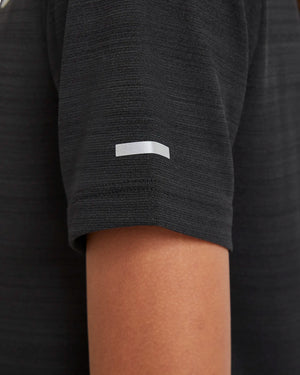NA-B43 (Nike dri fit short sleeve miller top black) 82392302 NIKE
