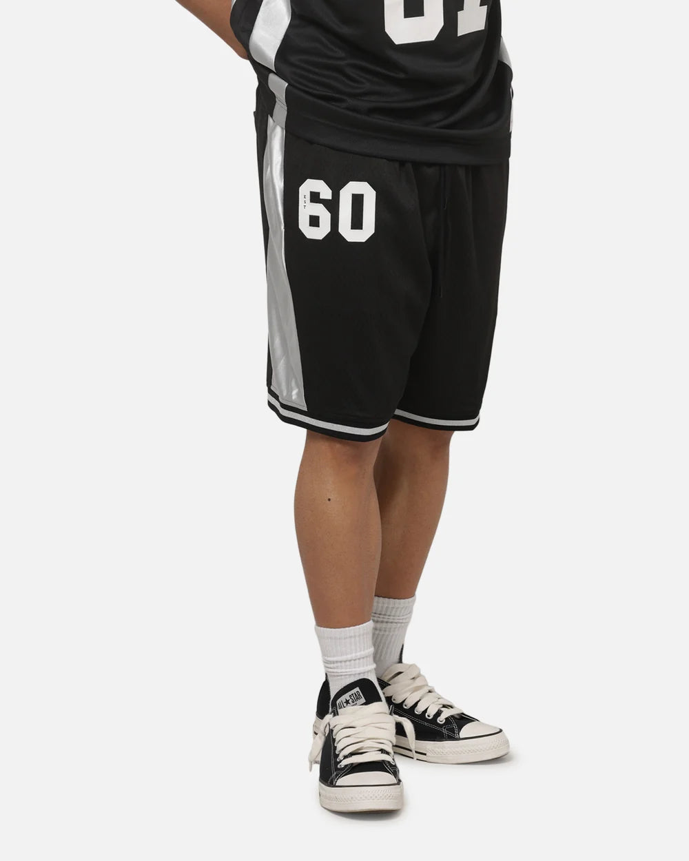 MNA-O53 (Mitchell & ness las vegas raiders established mesh shorts black) 82695652