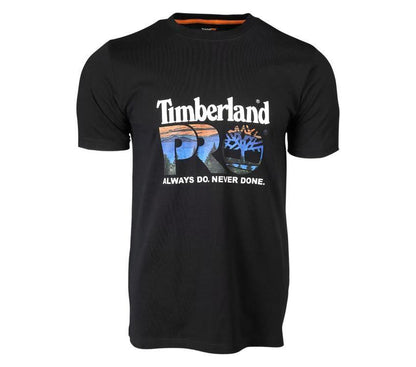 TBA-Q2 (Timberland pro cotton core logo t-shirt black) 72391435 TIMBERLAND