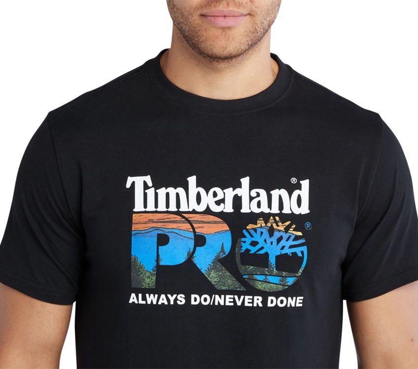 TBA-Q2 (Timberland pro cotton core logo t-shirt black) 72391435 TIMBERLAND