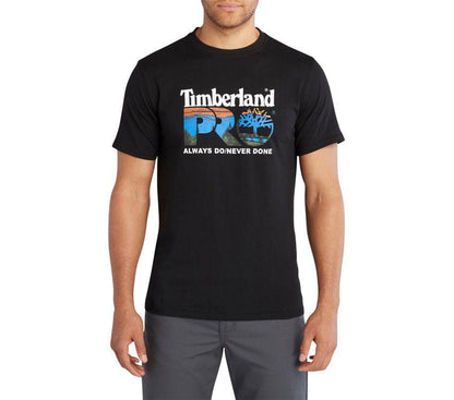 TBA-Q2 (Timberland pro cotton core logo t-shirt black) 72391435 TIMBERLAND