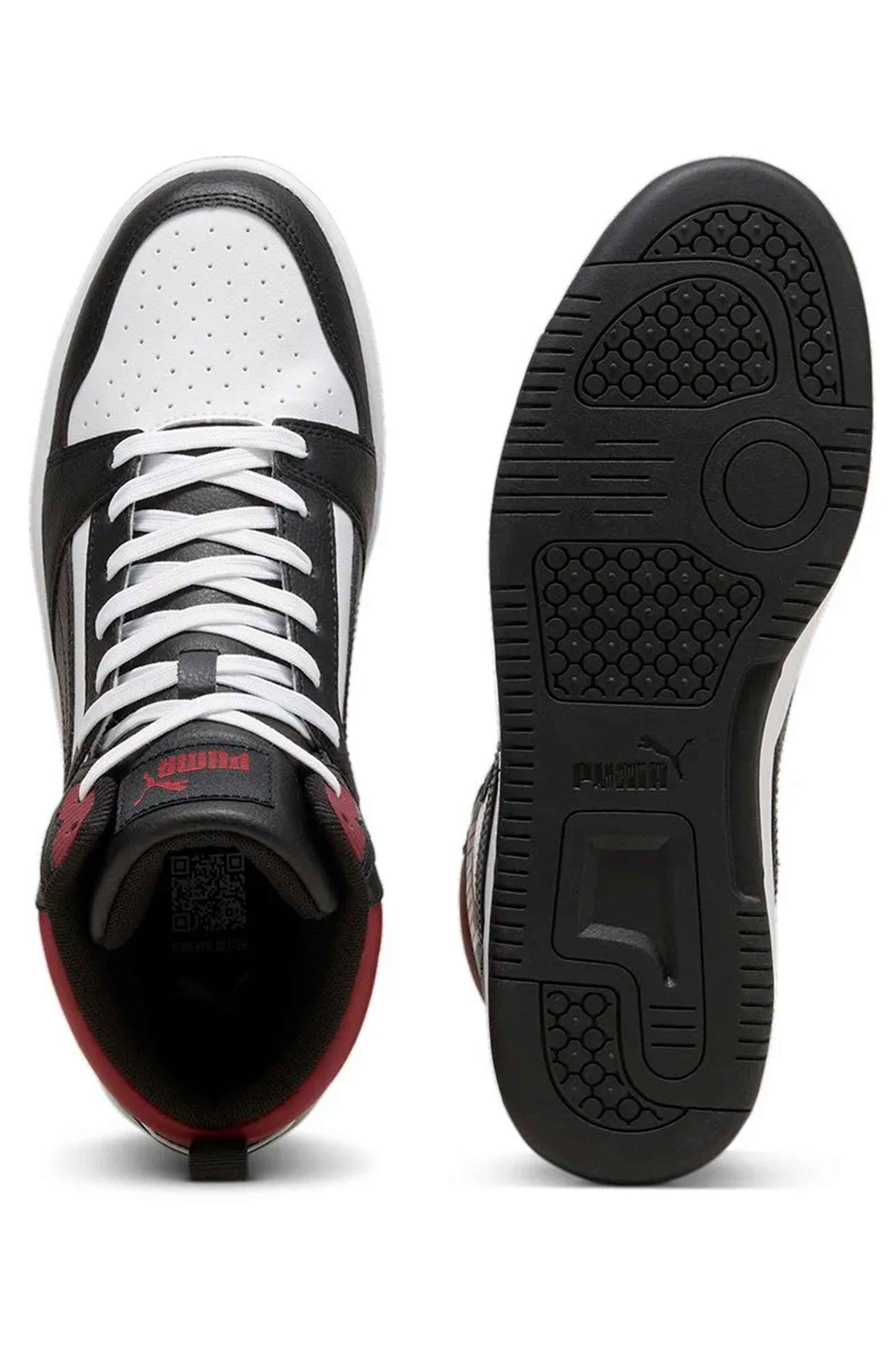 P-O47 (Puma rebound V6 white/black intense red) 9249700