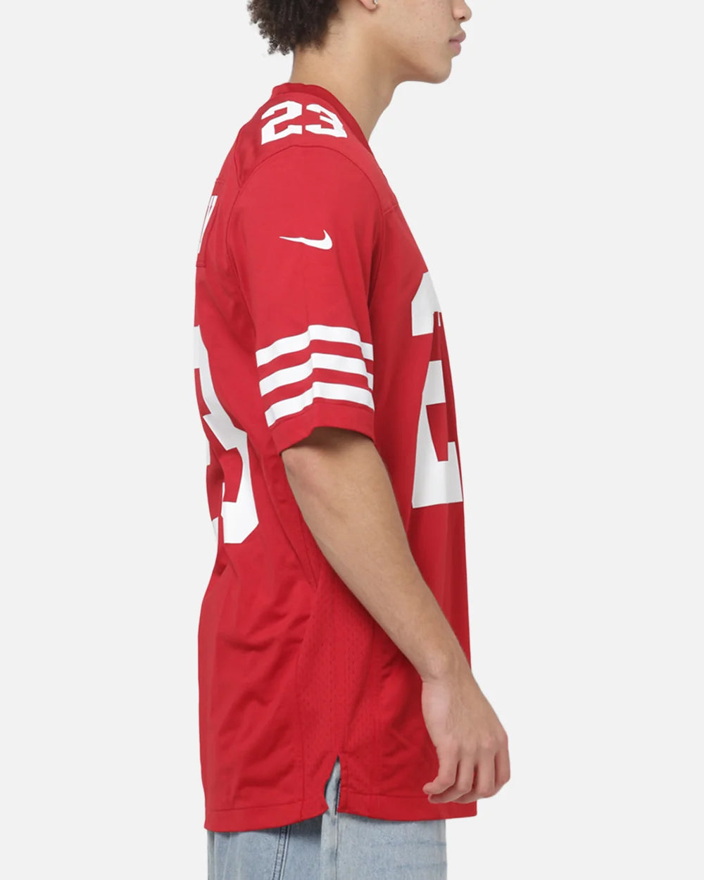 NA-F50 (Nike nfl san francisco 49ers christian mc caffrey #23 home game jersey gym red) 926910000
