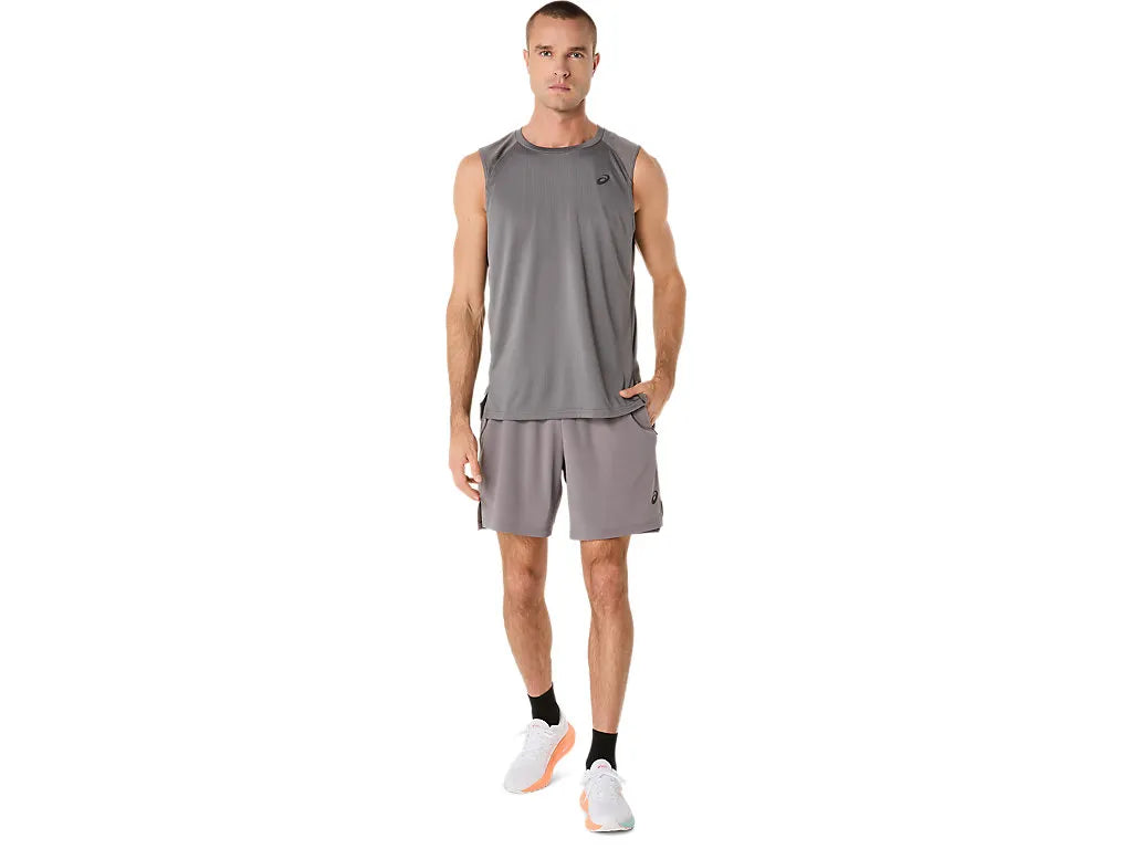 ASA-I1 (Asics actibreeze woven 7in shorts mens carbon) 122594500