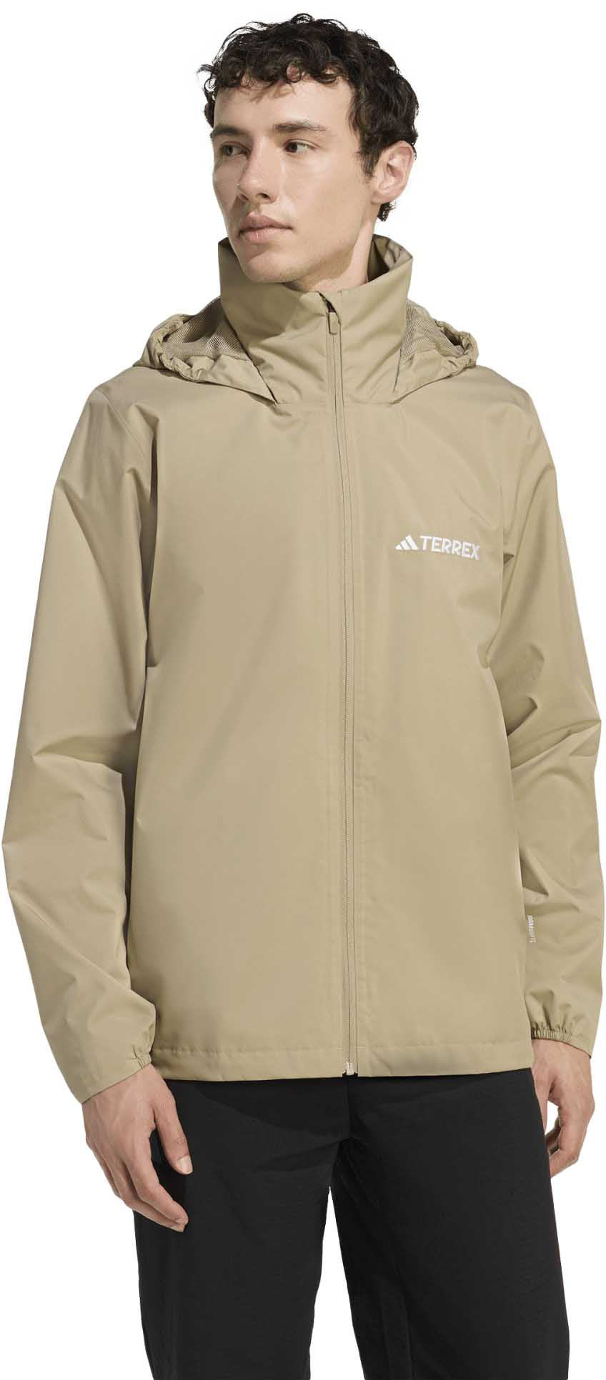 AA-D31 (Adidas multi terrex essentials 2l rain jacket beige) 32698657