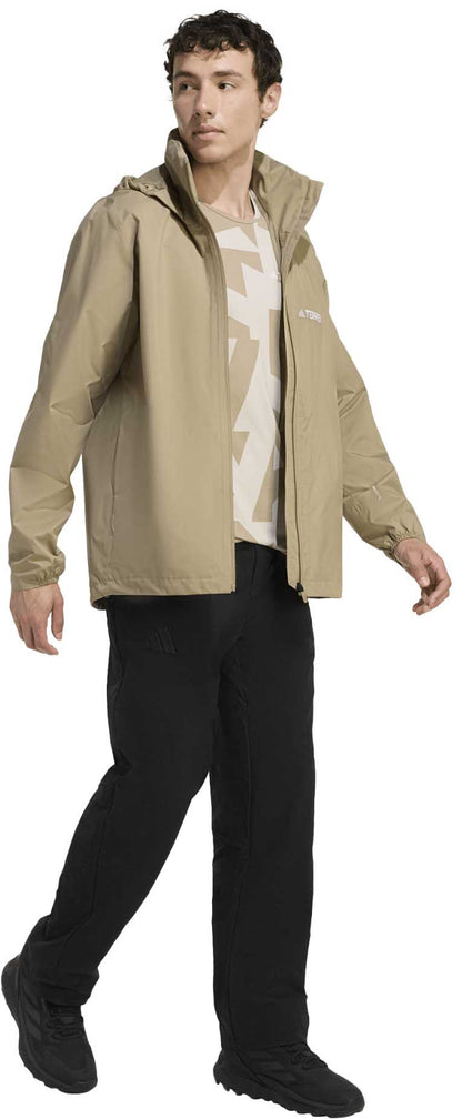 AA-D31 (Adidas multi terrex essentials 2l rain jacket beige) 32698657