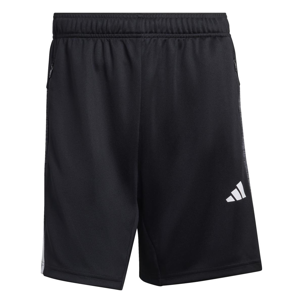 AA-H30 (Adidas workout essentials all set 3-stripes knit shorts black/white) 22692646