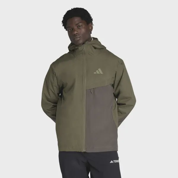 AA-L31 (Adidas waterproof hiking terrex multi 2 layer climaproof jacket olive/green) 32699616