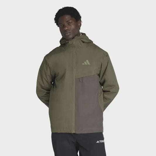 AA-L31 (Adidas waterproof hiking terrex multi 2 layer climaproof jacket olive/green) 32699616